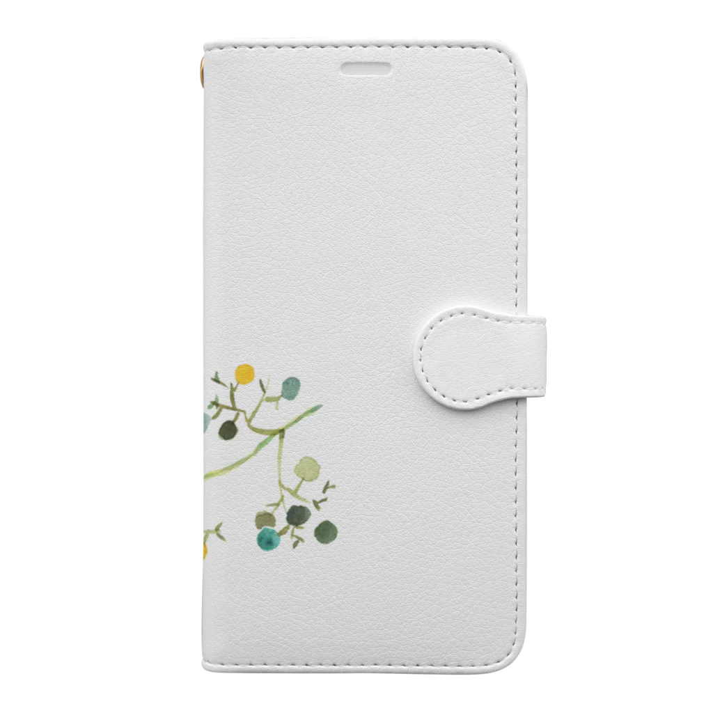 水彩屋の春を呼ぶ鳥 Book-Style Smartphone Case