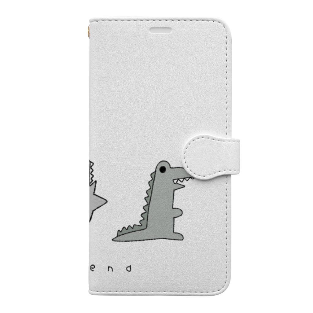 ainoのサメさんと仲間たちpretend Book-Style Smartphone Case