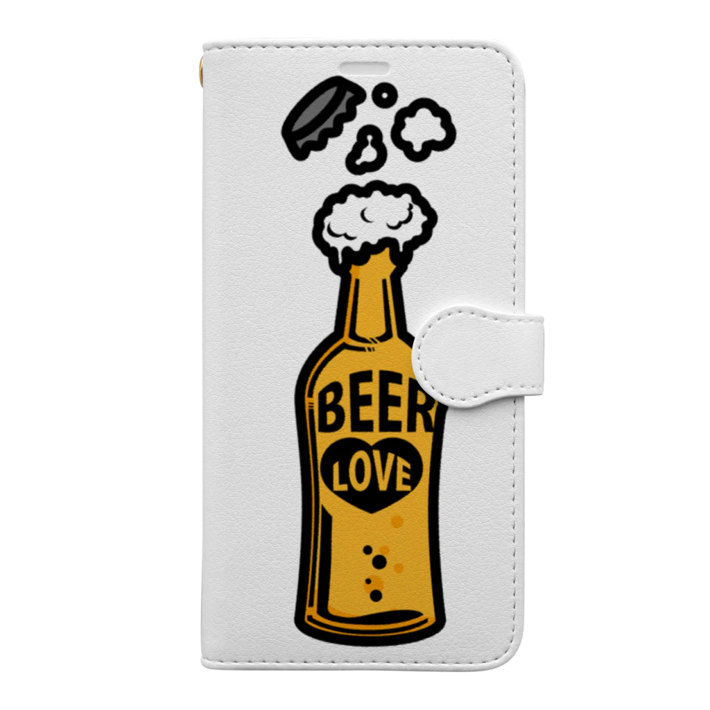 CɐkeccooのILOVEBEER-ビール瓶-お酒好きに Book-Style Smartphone Case