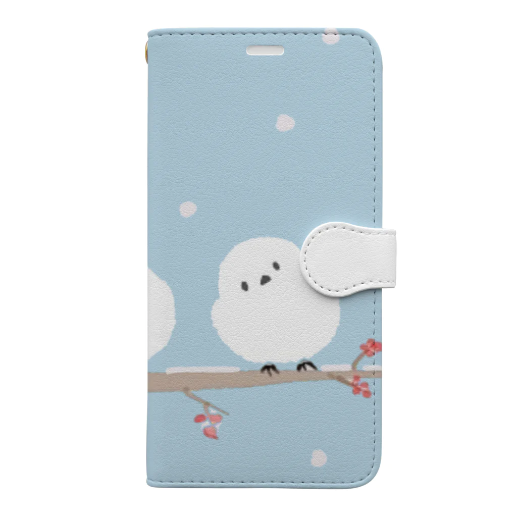 shiroi maru のshimaenaga Book-Style Smartphone Case