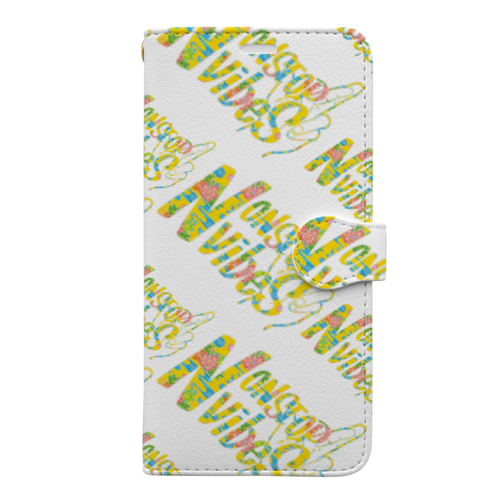 MOKKEYのNONSTOP VIBES（紅型） Book-Style Smartphone Case