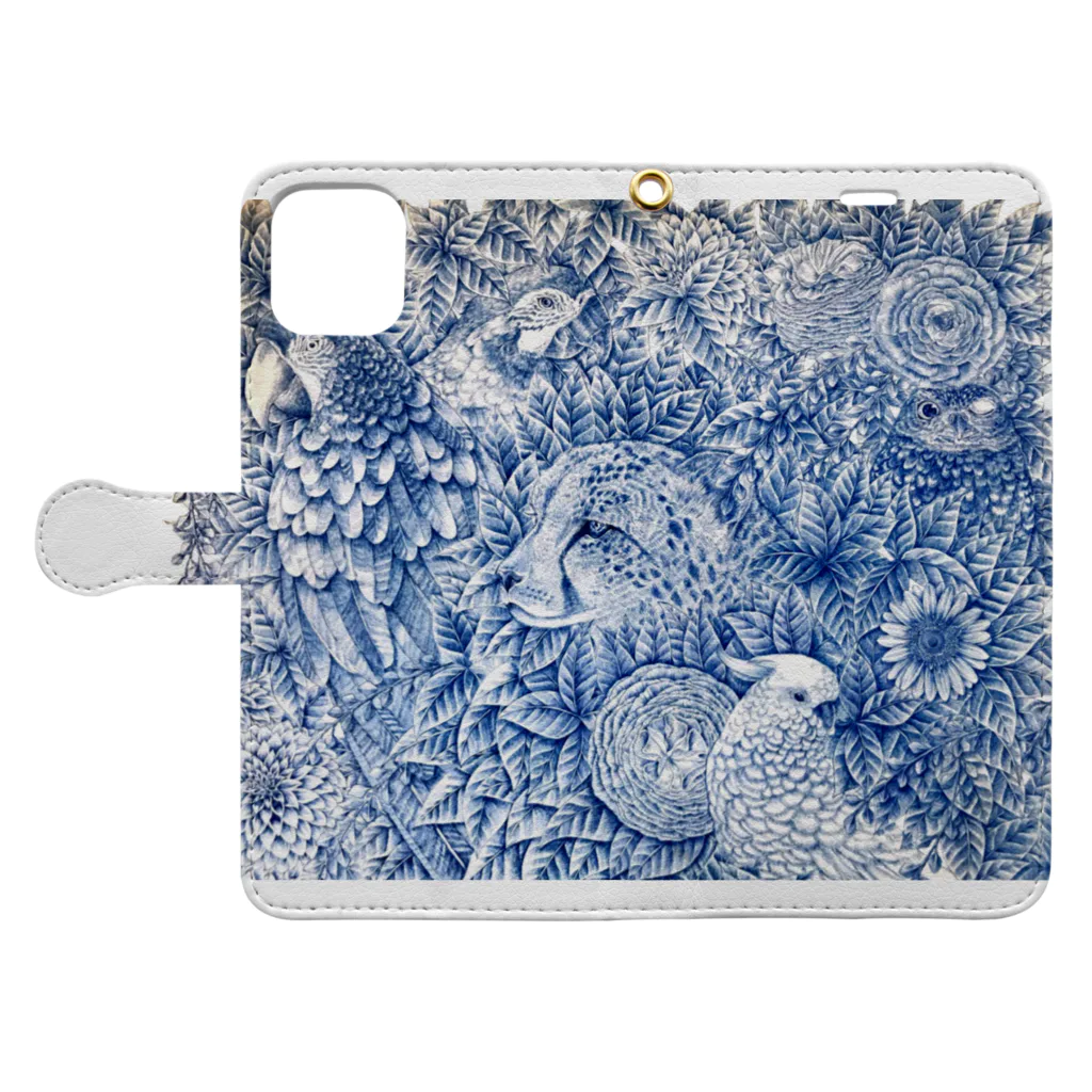 N_nのWall of Plants Book-Style Smartphone Case:Opened (outside)