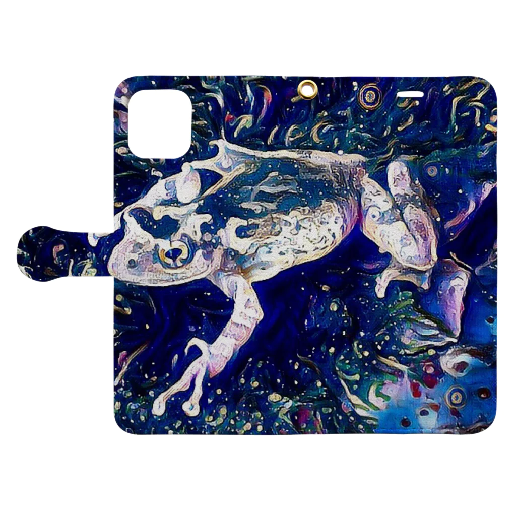 Fantastic FrogのFantastic Frog -Cosmos Version- Book-Style Smartphone Case:Opened (outside)