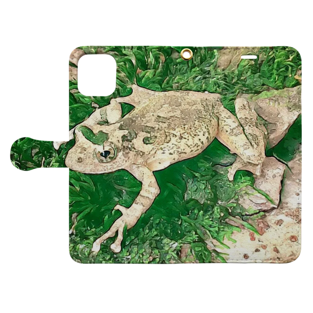 Fantastic FrogのFantastic Frog -Evergreen Version- 手帳型スマホケースを開いた場合(外側)
