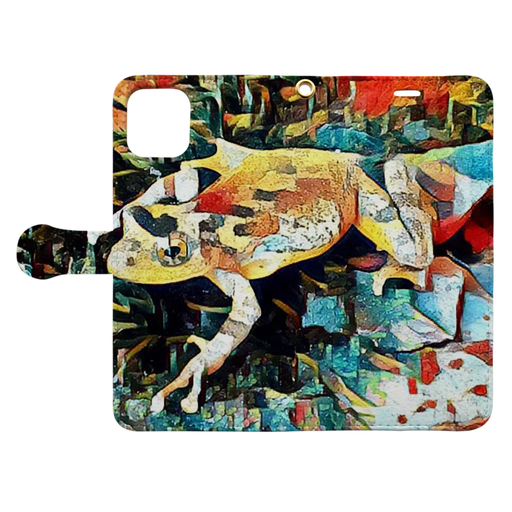 Fantastic FrogのFantastic Frog -Plein Air Version- Book-Style Smartphone Case:Opened (outside)