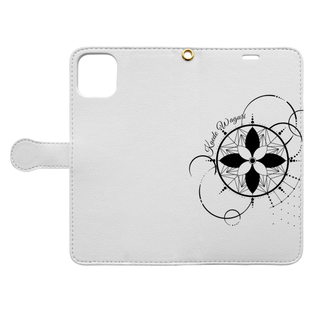 和栗楓のKaede W オフィシャル1 Book-Style Smartphone Case:Opened (outside)