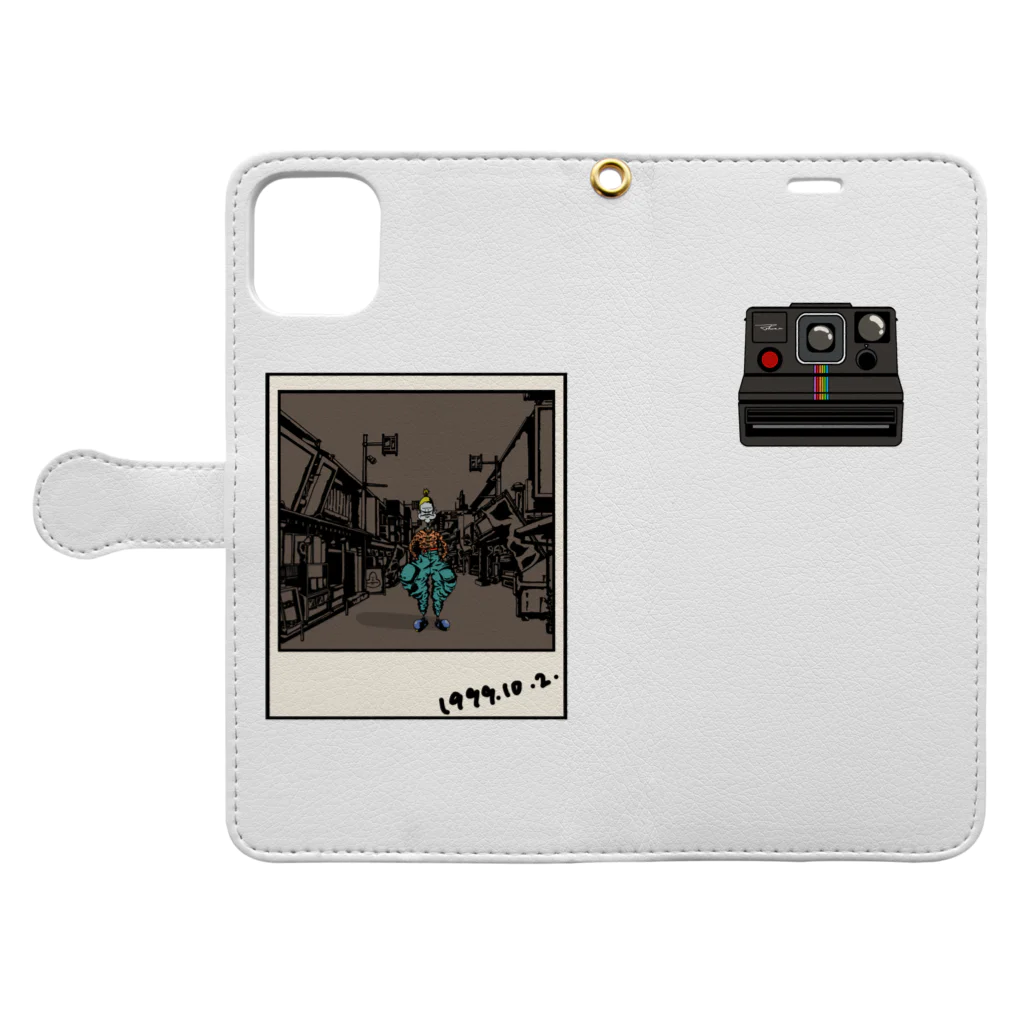 Tohma.m. のShogun Polaroid 手帖型スマホケース Book-Style Smartphone Case:Opened (outside)