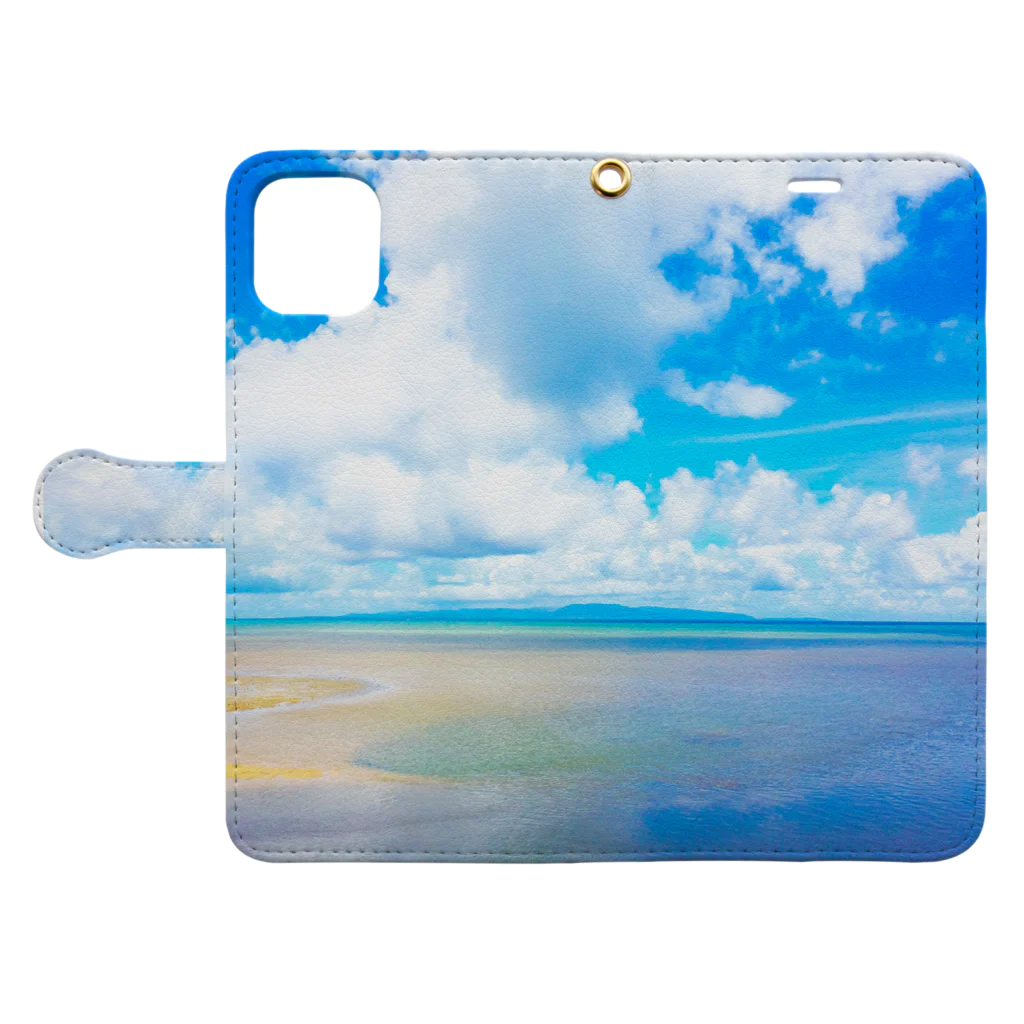 mizuphoto galleryのsummer vacation Book-Style Smartphone Case:Opened (outside)