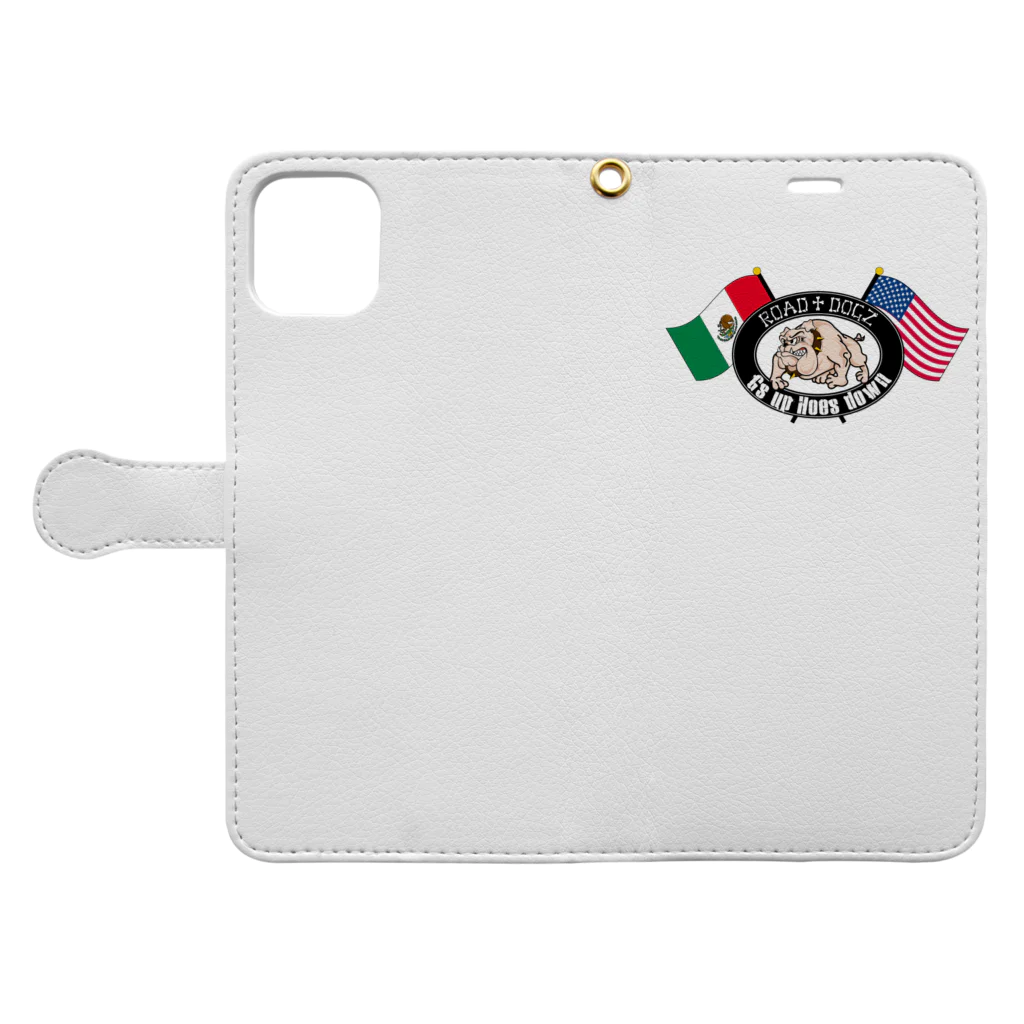 ROAD DOGZ ～Familia de la Raza～のGangsta Bull Book-Style Smartphone Case:Opened (outside)