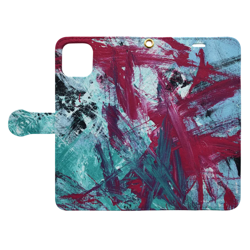 Mitsuru Yoshida ArtworkのPREDATION Book-Style Smartphone Case:Opened (outside)