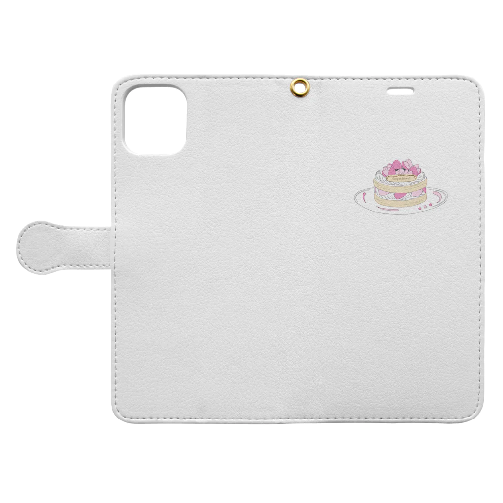 OWLsのsweet time Book-Style Smartphone Case:Opened (outside)