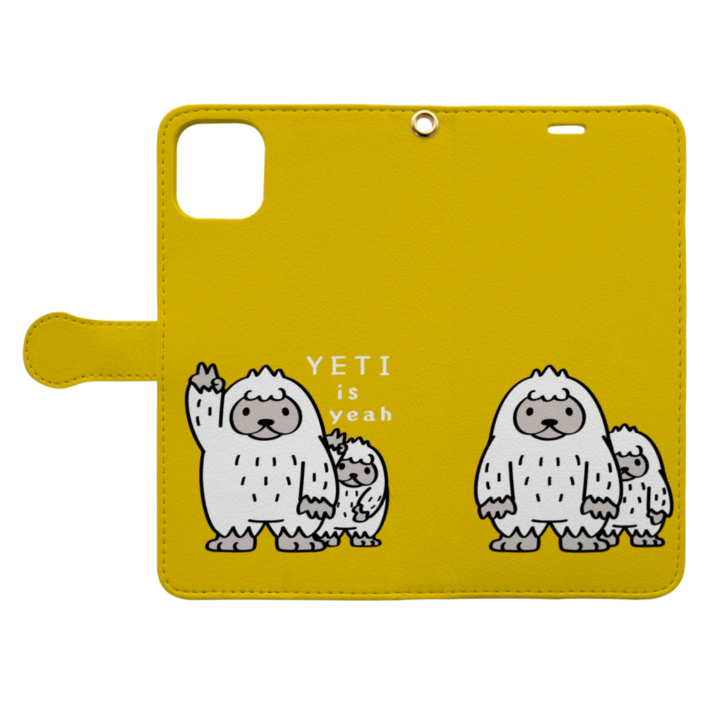 イラスト MONYAAT のCT94 YETI is yeah*D3402 Book-Style Smartphone Case:Opened (outside)