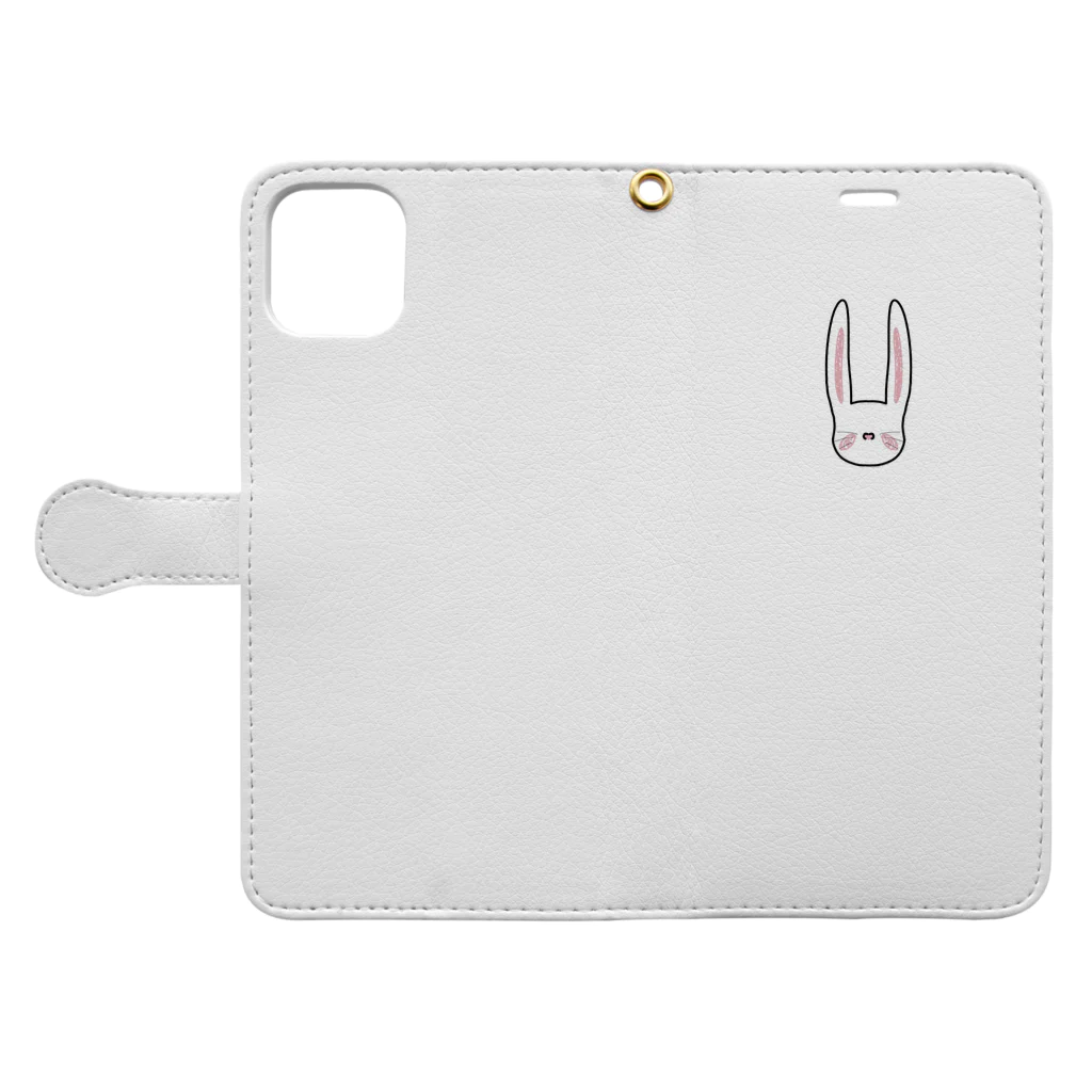 orenge‘s shopのうさぎ Book-Style Smartphone Case:Opened (outside)