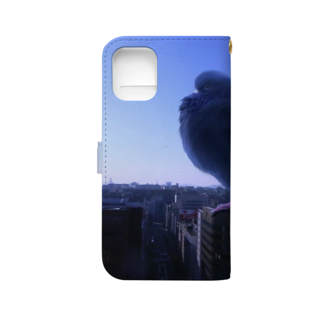 hayasaka_harukiの巨大ハトくん Book-Style Smartphone Case :back