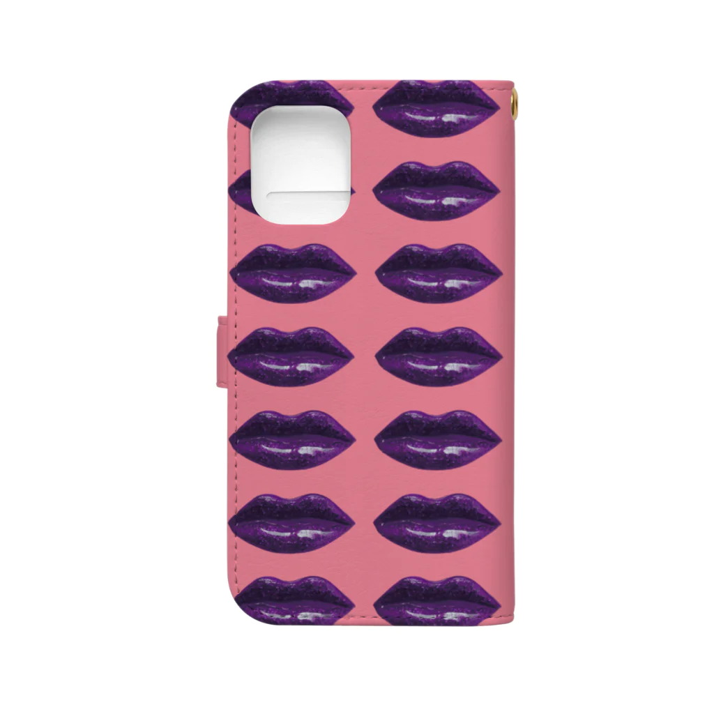 DívkaのLIP♡LIP♡LIP for iPhone 12 mini Book-Style Smartphone Case :back