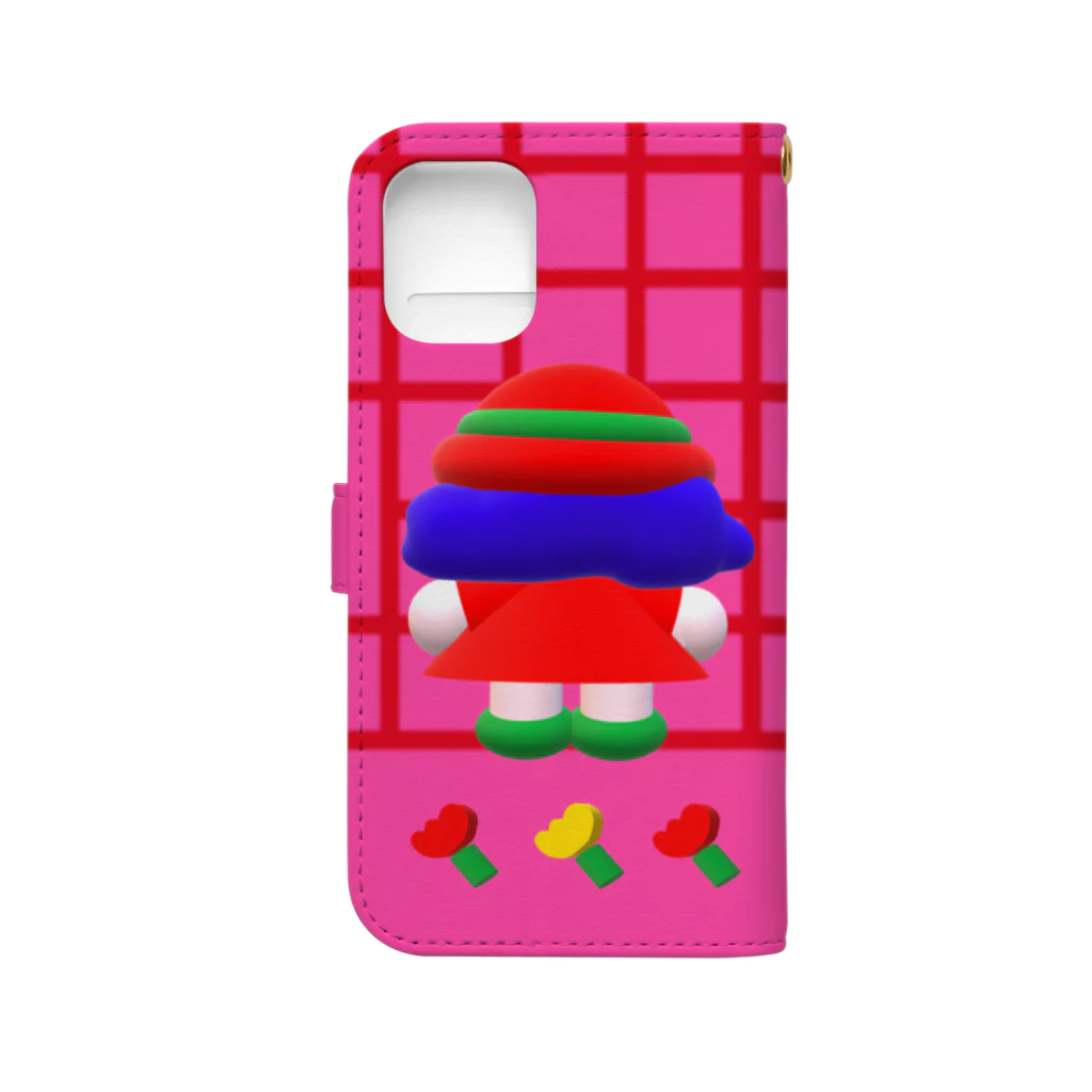 おやすみクラブのPRETTY 12mini Book-Style Smartphone Case :back