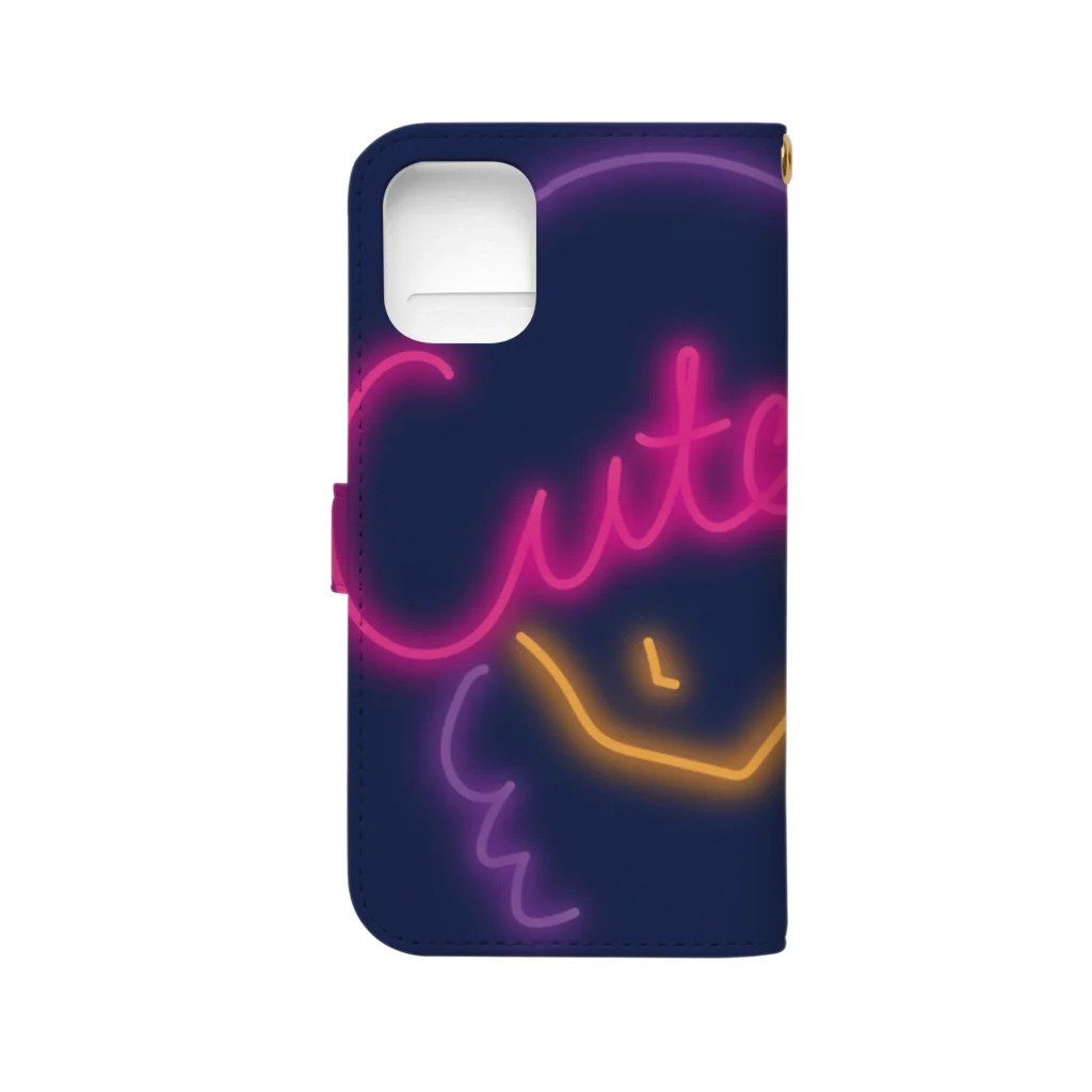 CHOTTOPOINTのCuteなGirl Book-Style Smartphone Case :back