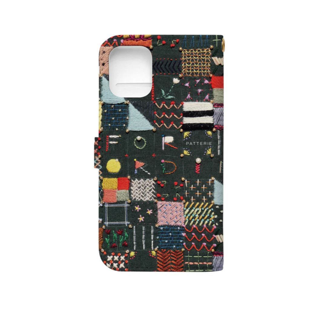 🪡patterie pattern shop🪡の手帳型iPhoneケース - for ordinary Book-Style Smartphone Case :back