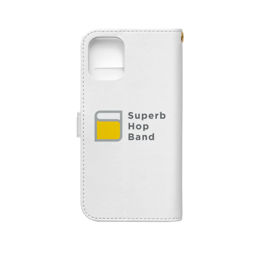 Superb_Hop_BandのSHB手帳型スマホケース Book-Style Smartphone Case :back