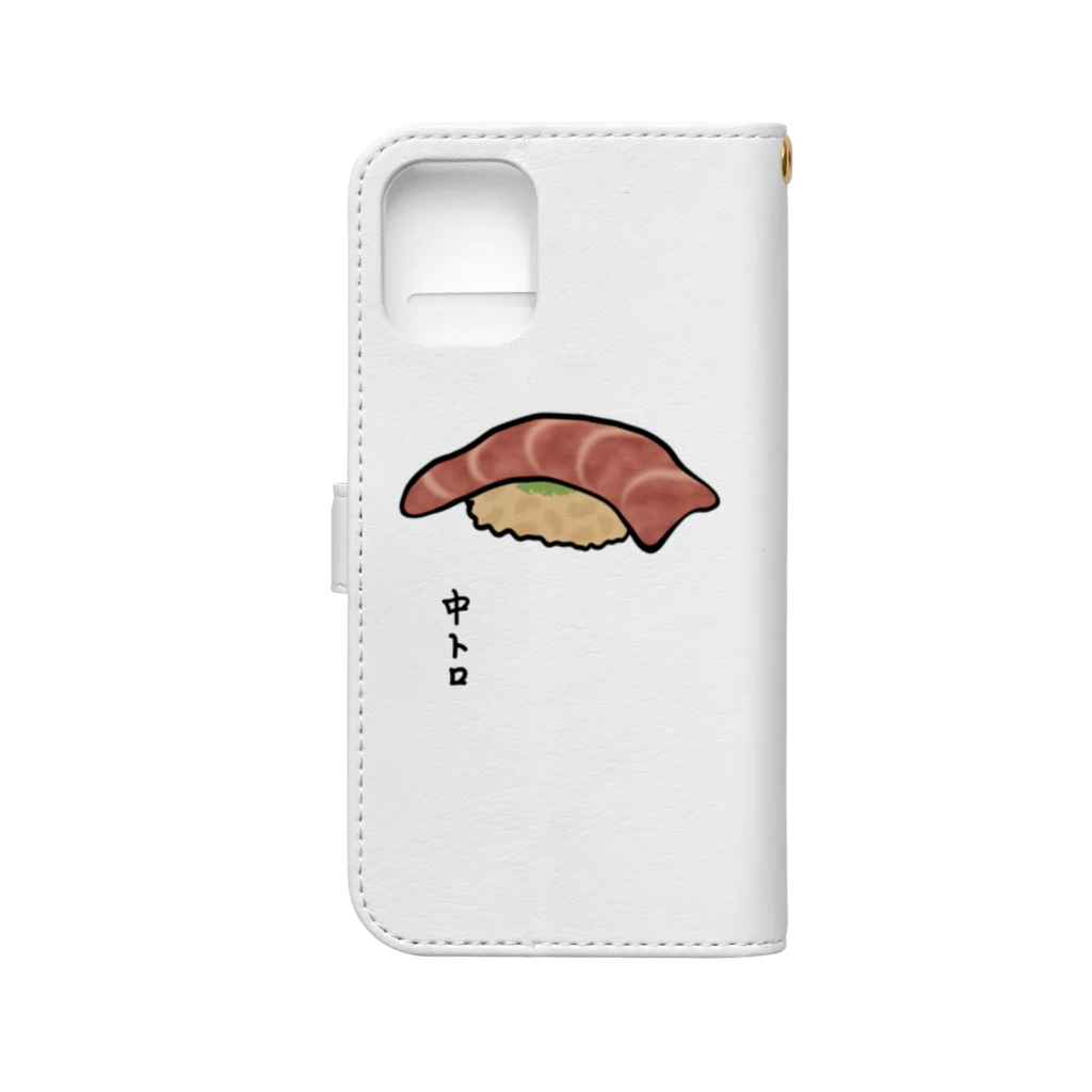 脂身通信Ｚの握り寿司♪中トロ♪2202 Book-Style Smartphone Case :back