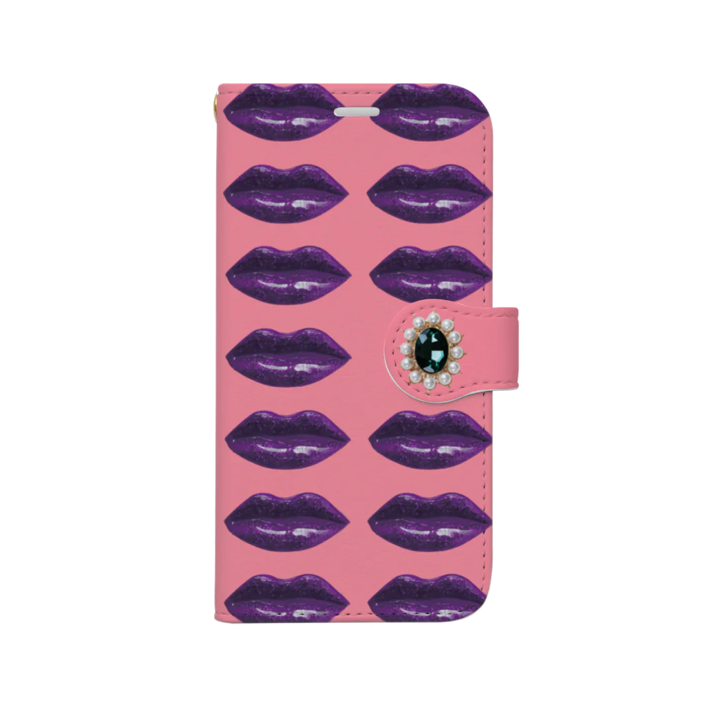 DívkaのLIP♡LIP♡LIP for iPhone 12 mini Book-Style Smartphone Case