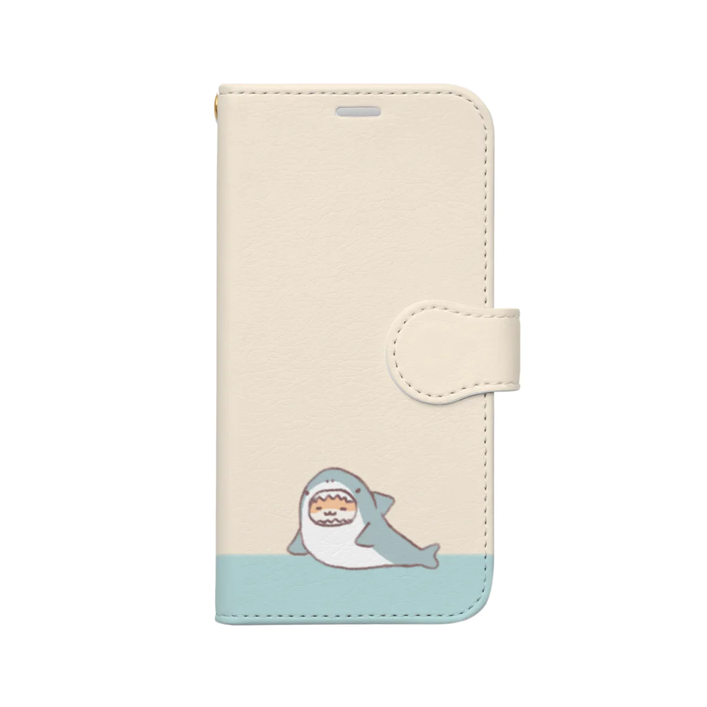 すやはむハウスのサメはむちゃん Book-Style Smartphone Case