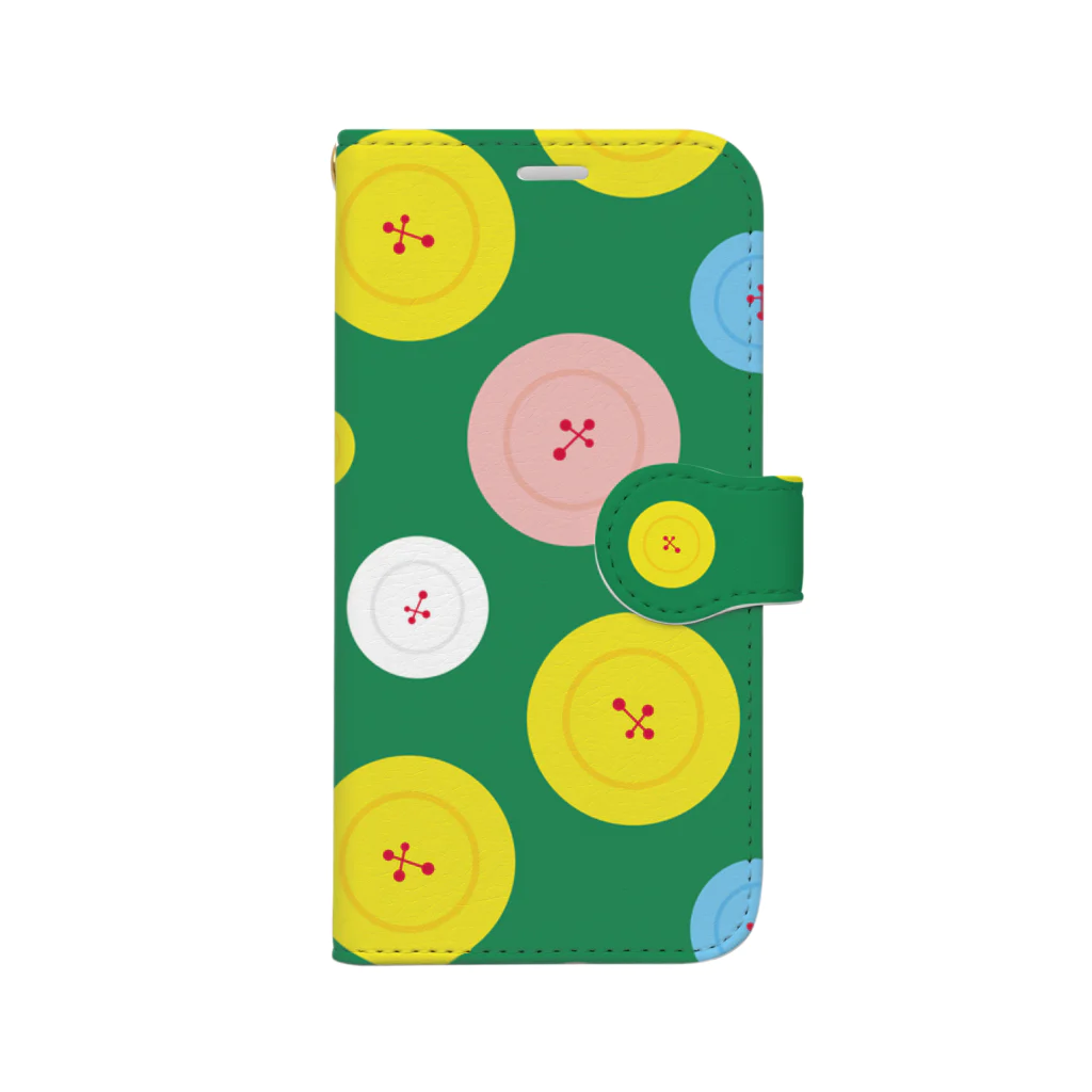 プラネコリウムのみなみじゅうじ座のボタン(星座パターンシリーズ) Book-Style Smartphone Case