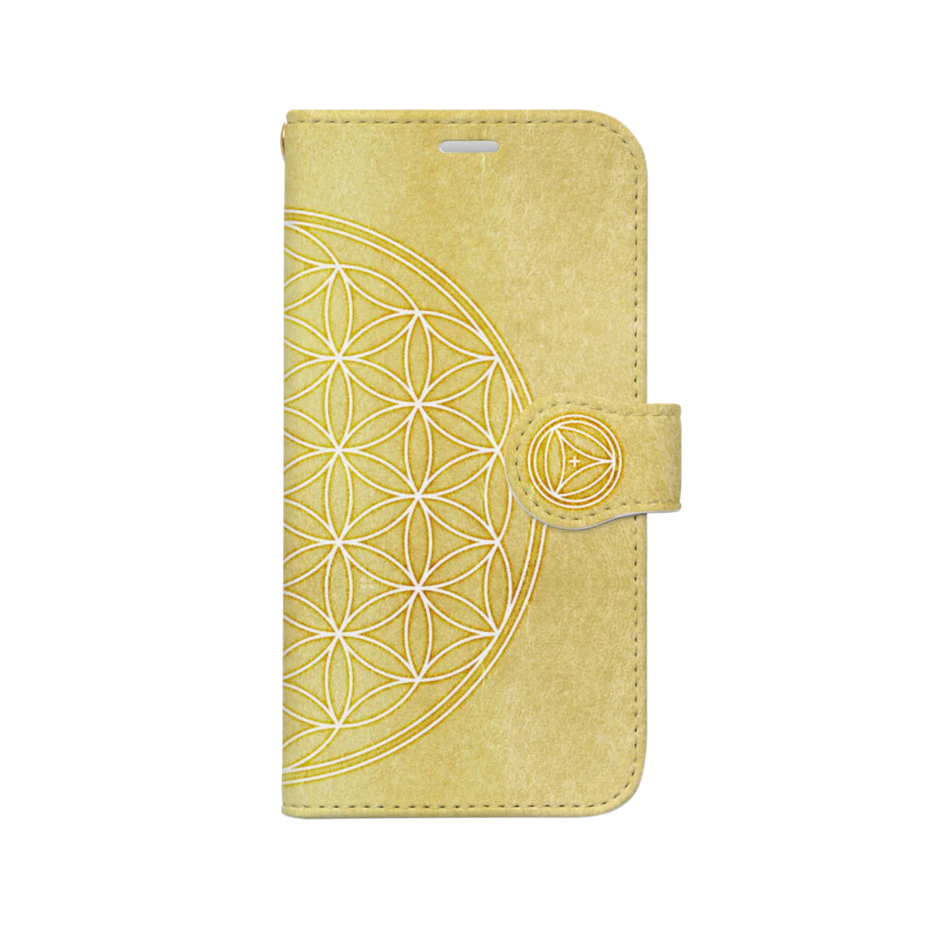 DieodeDesign2022の(12mini)FlowerofLife2021 Book-Style Smartphone Case