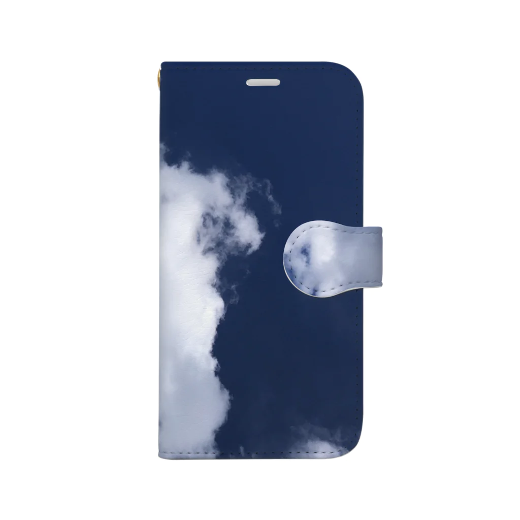 SORAIROの青空　冬の午後　晴れ　白い雲 Book-Style Smartphone Case