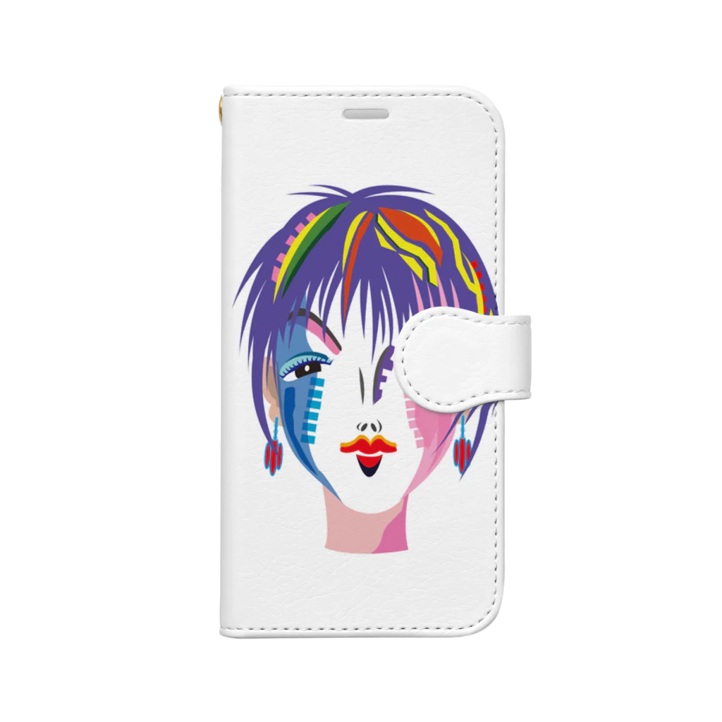 art_charachikiのメイクアップガールズのイラストレーション！ Book-Style Smartphone Case