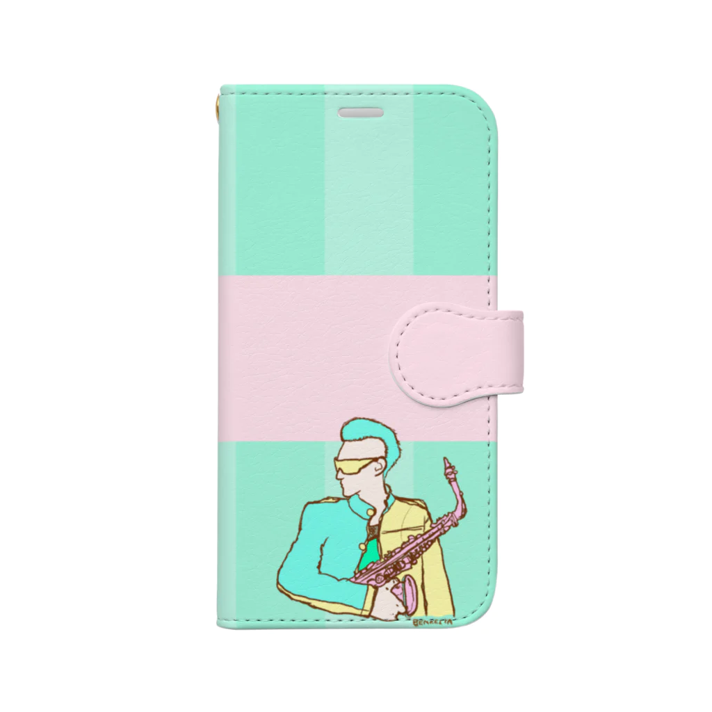 弁慶の陽だまり家のiphone12mini手帳型カバー Book-Style Smartphone Case