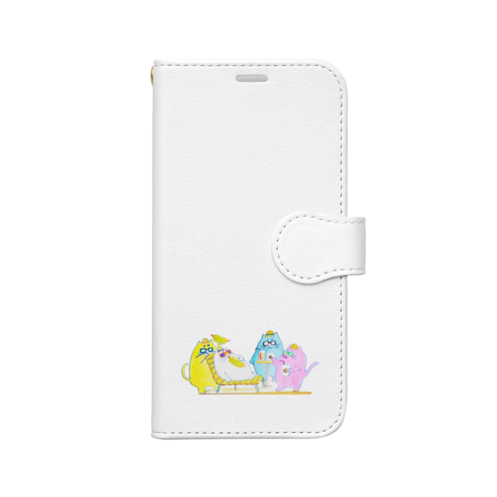 【Yuwiiの店】ゆぅぅぃーのねこねこへぶん Book-Style Smartphone Case