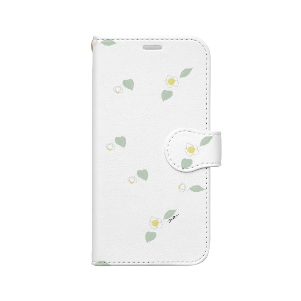 お茶の諏訪園の茶の花 Book-Style Smartphone Case