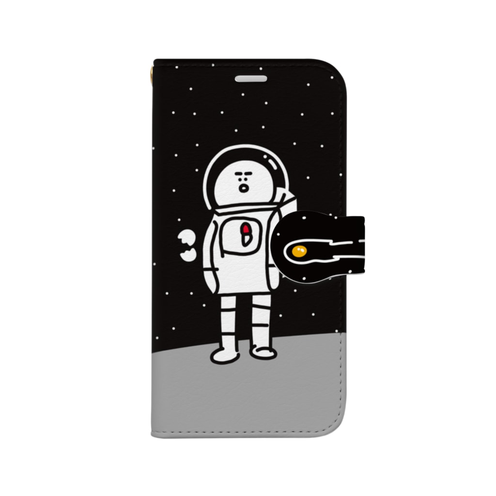 Iphone12 Mini用 宇宙服を着た宇宙人 しもんずげーと Shimonzgate の手帳型スマホケース通販 Suzuri スズリ