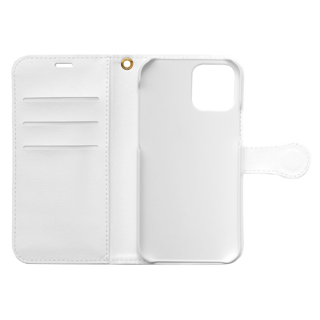 efrinmanの師匠と弟子3（ネイビー） Book-Style Smartphone Case :Opened (inside)
