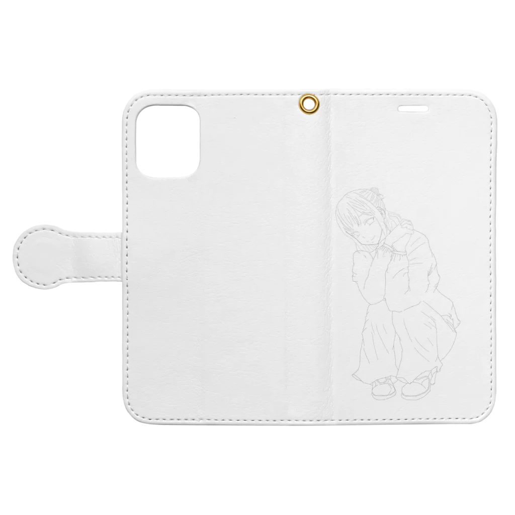 ニートもどき👼みゆうのみゆう肌身離さず。 Book-Style Smartphone Case:Opened (outside)