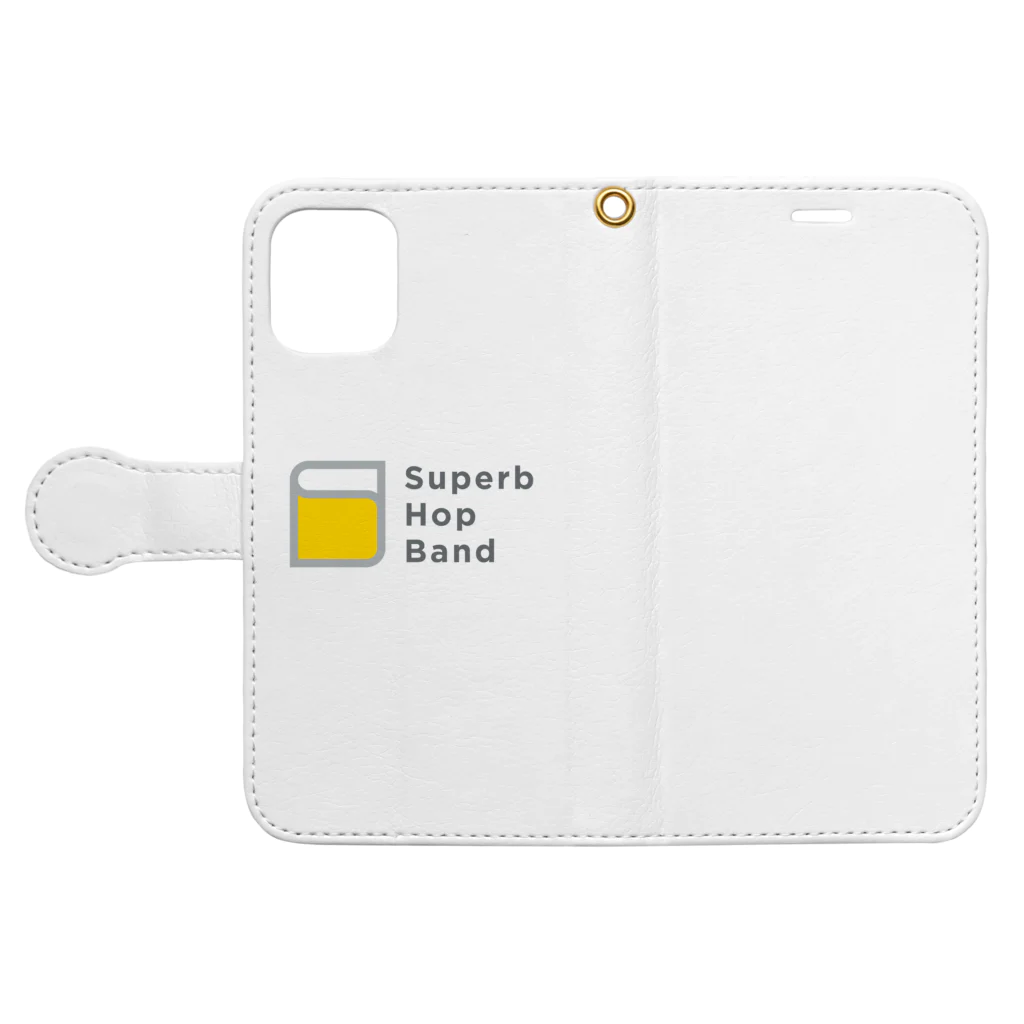 Superb_Hop_BandのSHB手帳型スマホケース Book-Style Smartphone Case:Opened (outside)