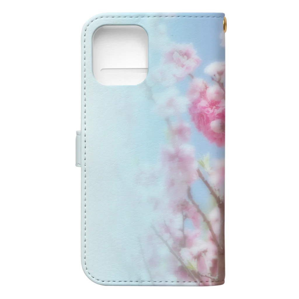 akane_art（茜音工房）の花フォト（八重桜） 手帳型スマホケースの裏面