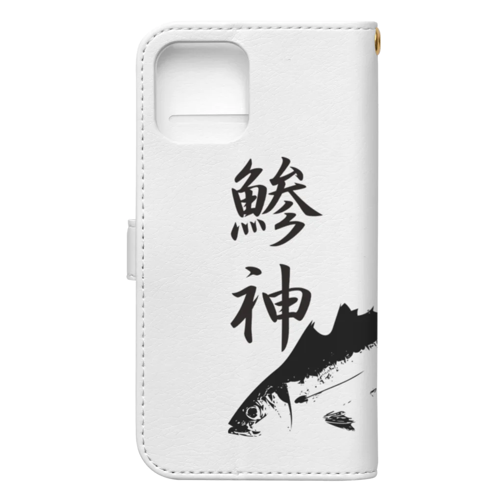 WAZAYAのアジ釣り専用～鯵神仕様 Book-Style Smartphone Case :back