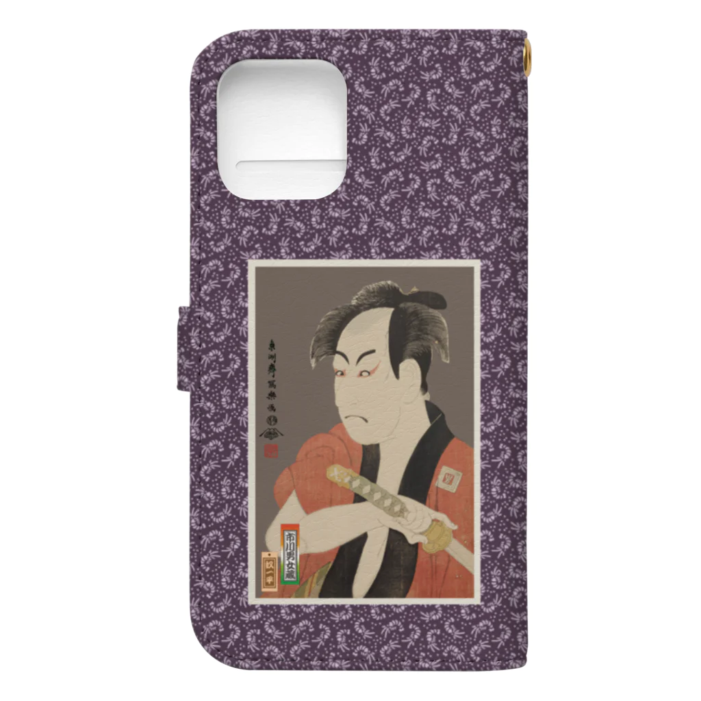 Rigelの市川男女蔵の奴一平 Book-Style Smartphone Case :back