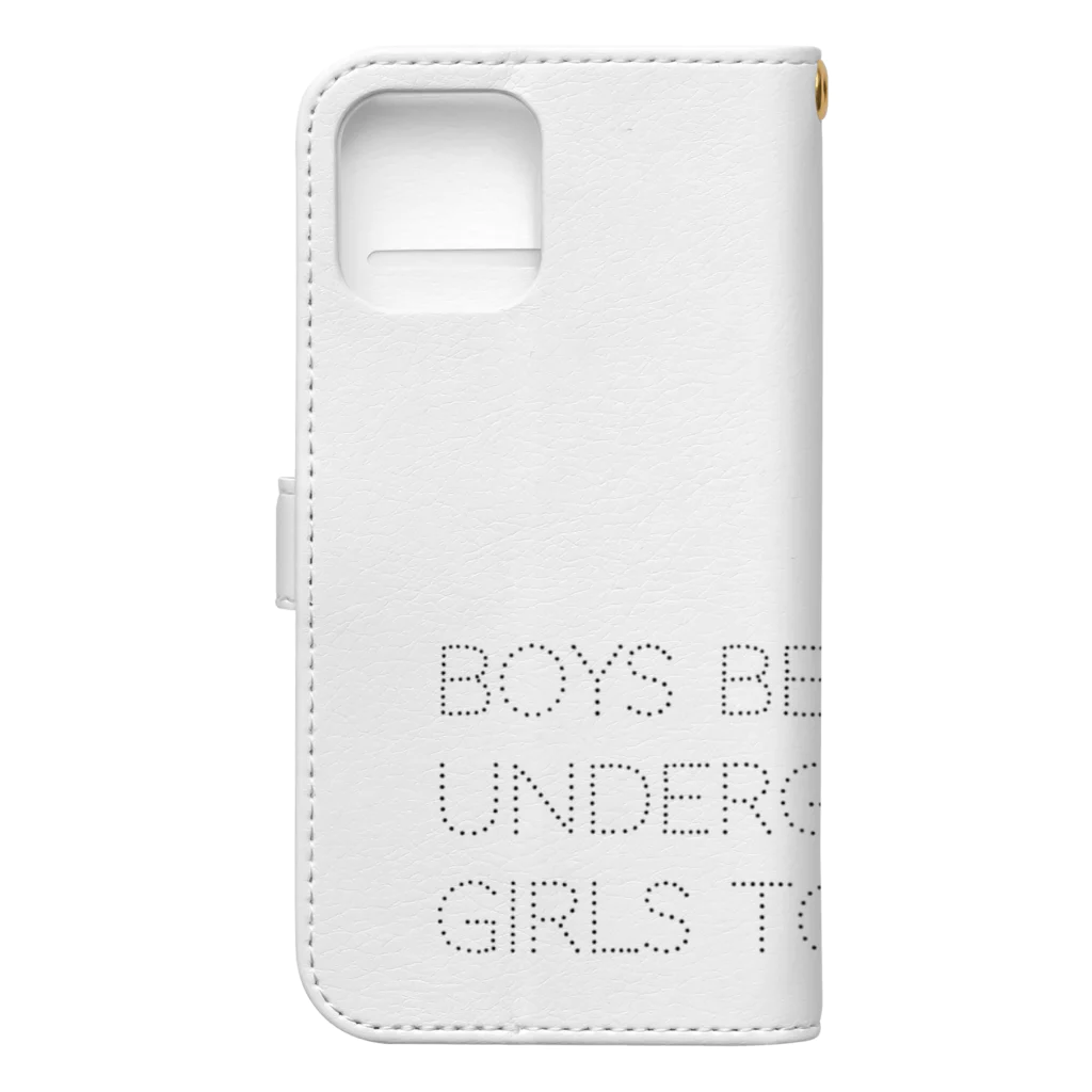 Shop GHPのBOYS BE UNDERGROUNG!! GIRLS TOO!!! 手帳型スマホケースの裏面