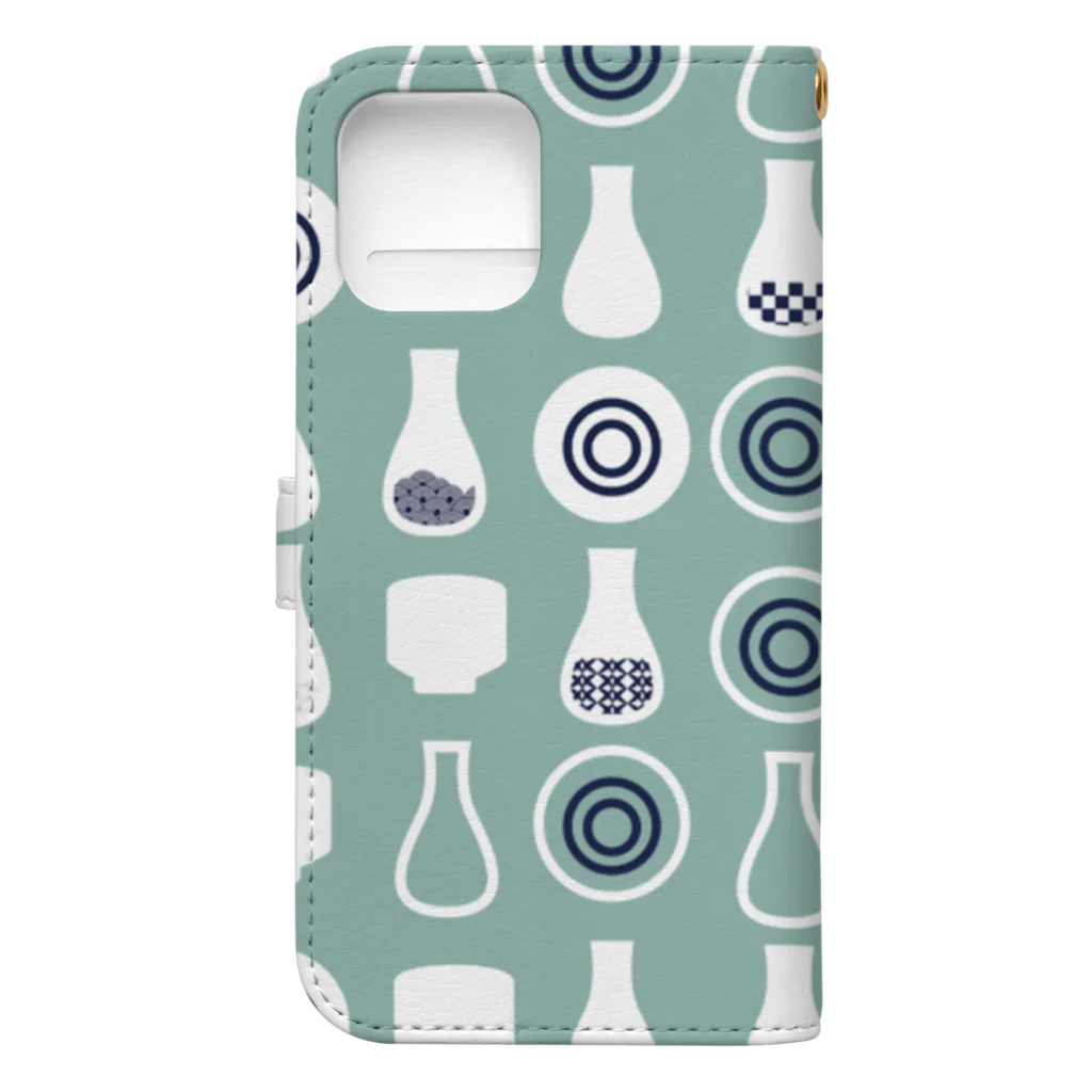 AO's SHOPの日本酒 Book-Style Smartphone Case :back