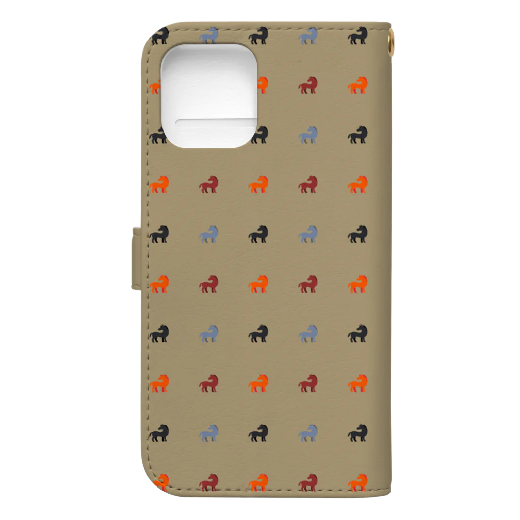 mint julepの左馬（シンプル） Book-Style Smartphone Case :back