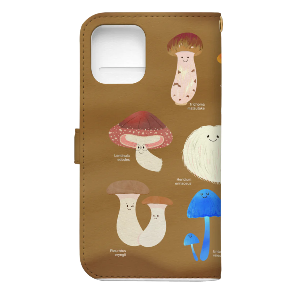 めばえるやの今日のキノコ Book-Style Smartphone Case :back