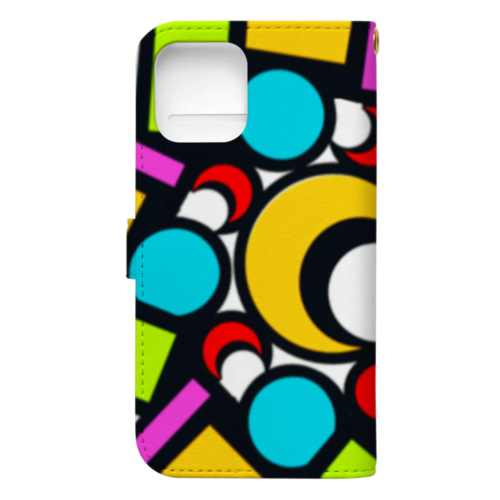 pastelia　shopのステン堂…stained  glass Book-Style Smartphone Case :back