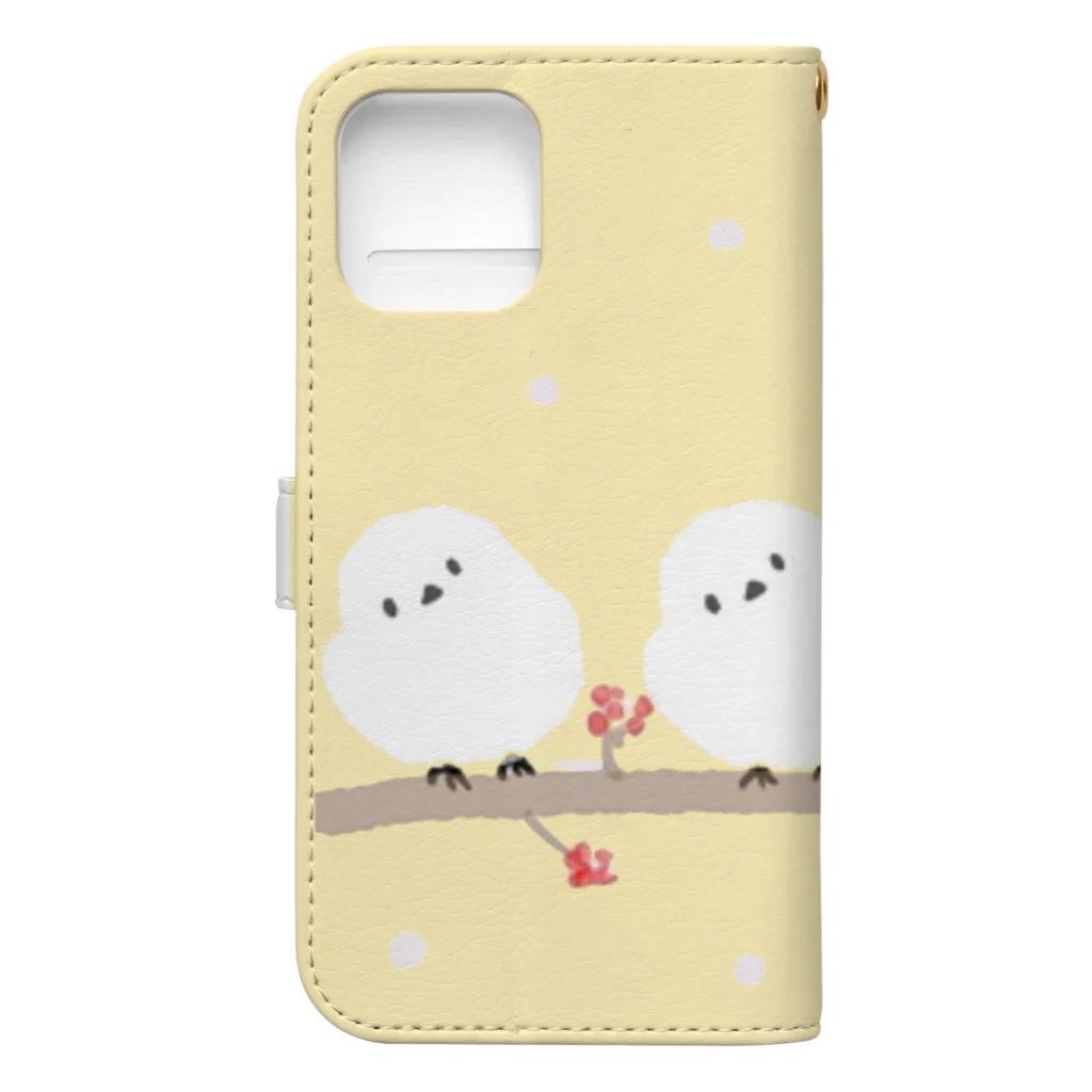 shiroi maru のshimaenaga -シマエナガ - Book-Style Smartphone Case :back