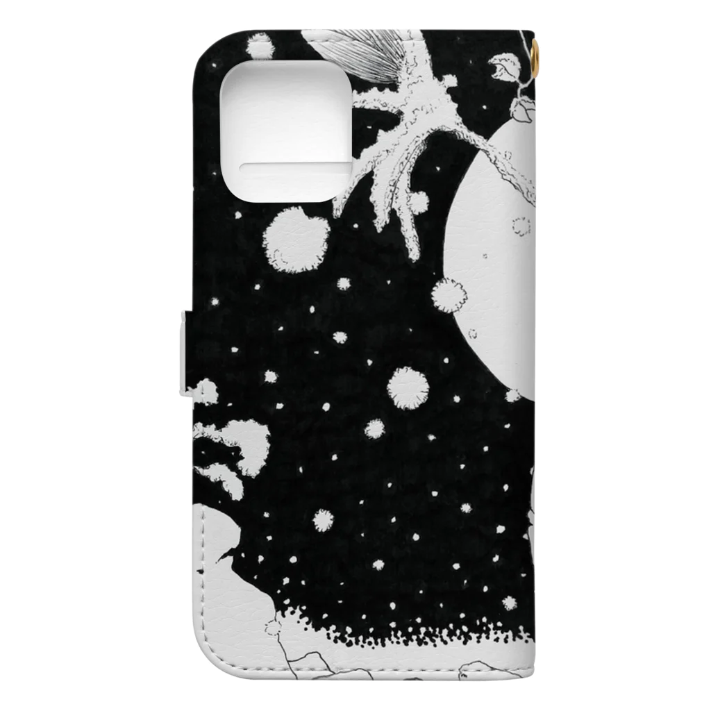 ★ 藤崎幾何 ★ illustrationの粉星 Book-Style Smartphone Case :back