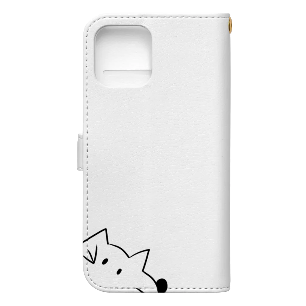 肉球の村。のカンネコ　12.13proMax用 Book-Style Smartphone Case :back