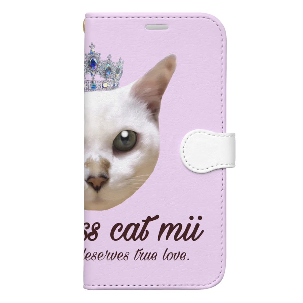 Mii's Shopのプリンセスキャットみー 手帳型スマホケース