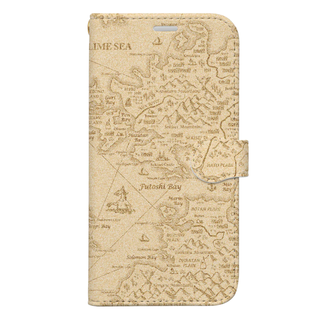アルバトロスデザインの古地図 Book-Style Smartphone Case